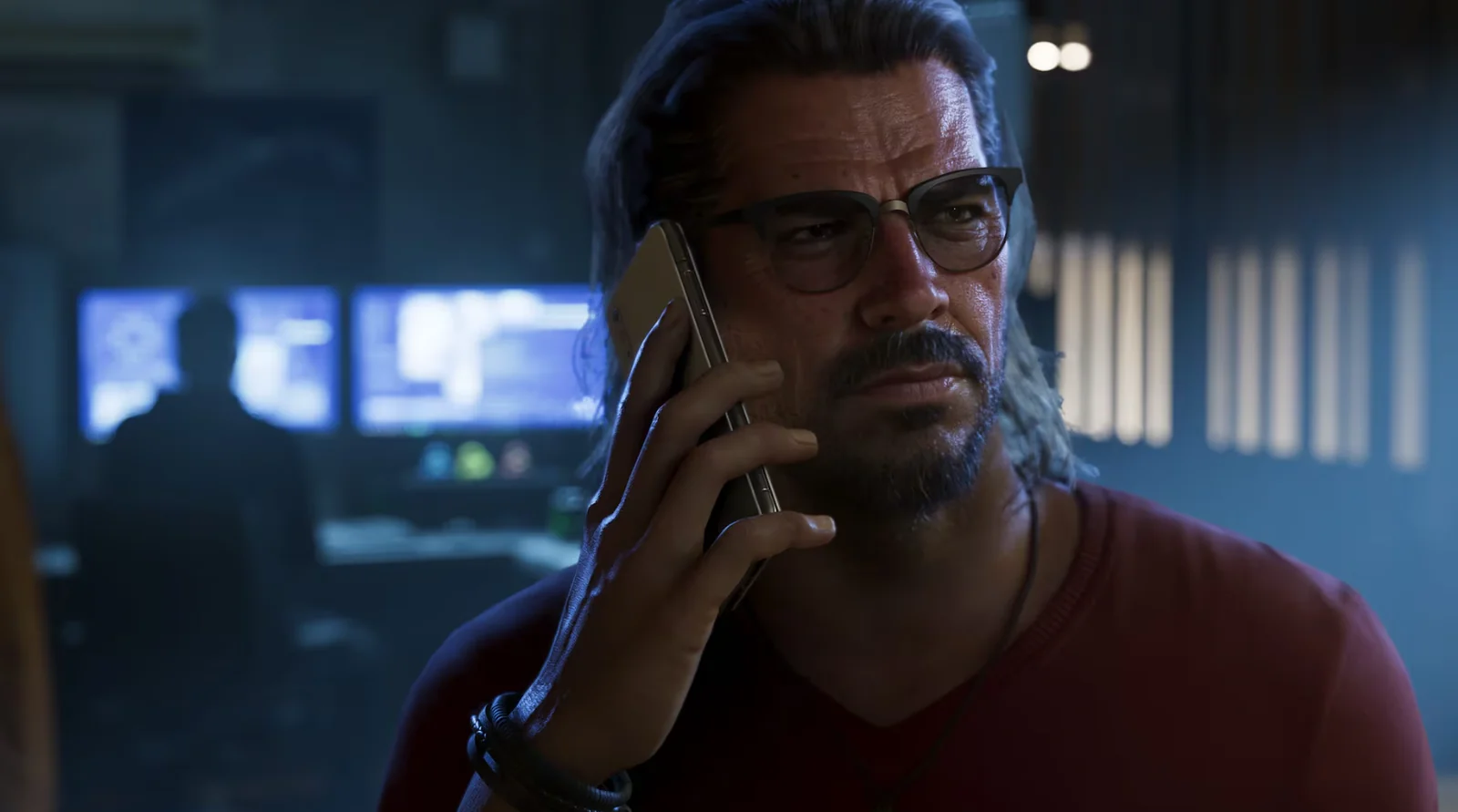 GTA 6 character Raul Bautista on the phone