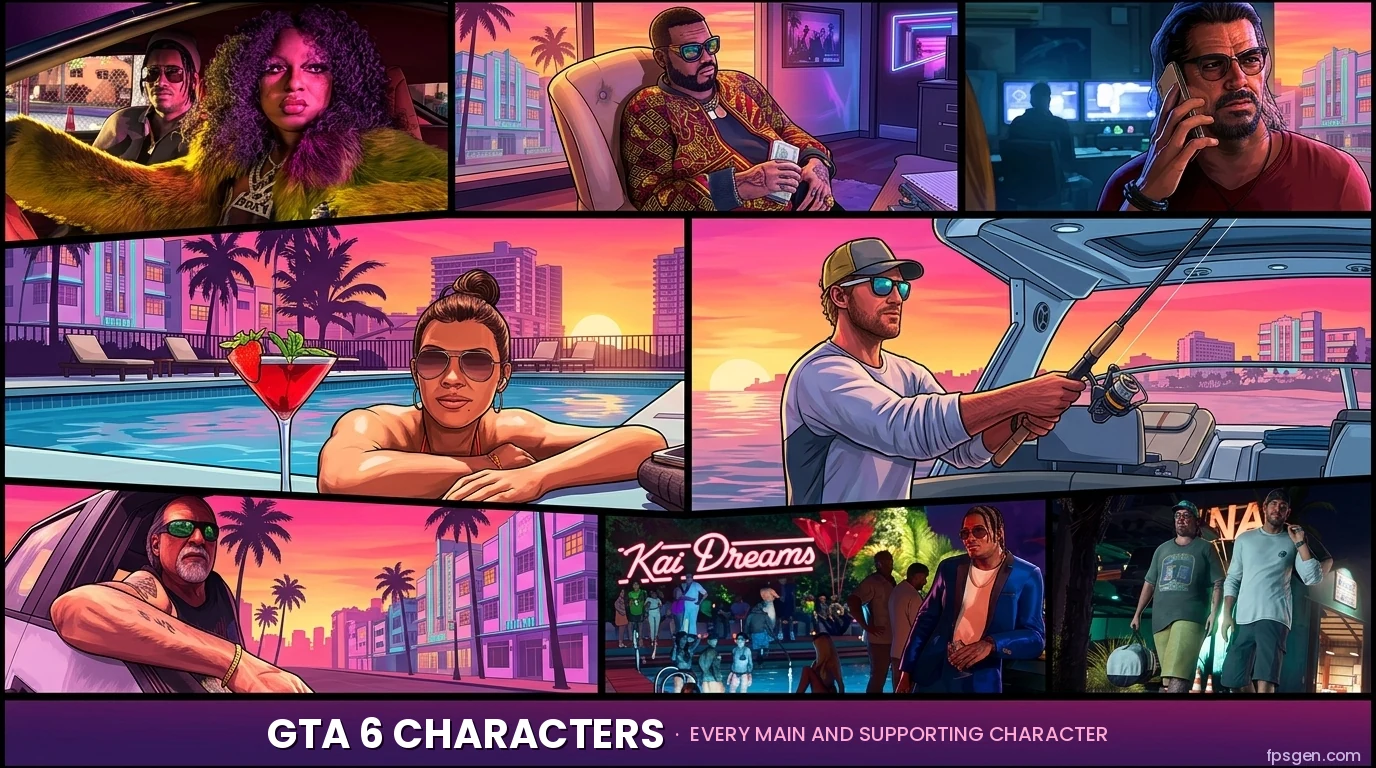 GTA 6 Characters: Every Main and Side Character Explained