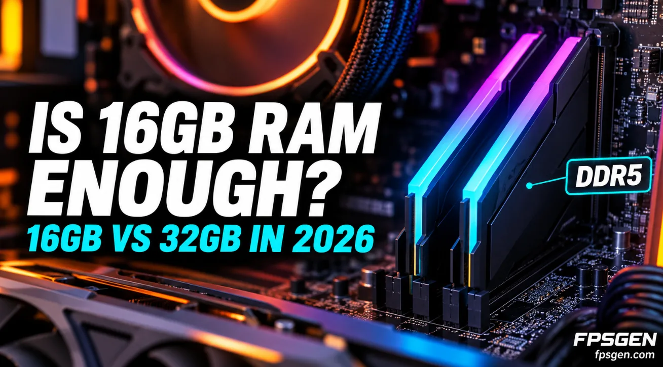 Is 16GB RAM Enough for Gaming in 2026? 16GB vs 32GB